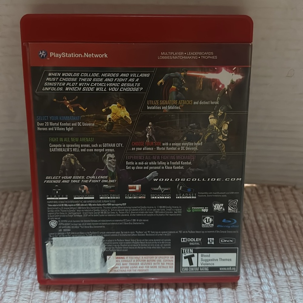 Mortal Kombat vs DC universe PlayStation 3 Batman - Picture 2 of 4
